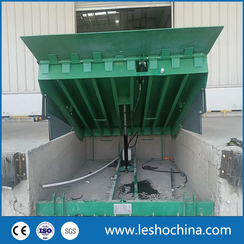 Buy Yard Ramp Dock Leveler 8 Tons Fixed Hydraulic Boarding Bridge with Customized Electric Fixed Dock Leveler