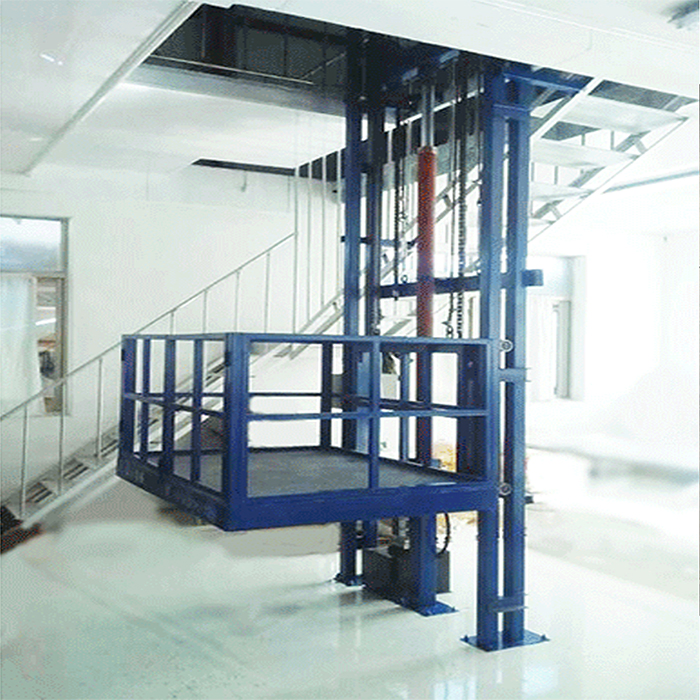 Industrial Freight Elevator Guide Rail Cargo Lift Hydraulic Loading Platform