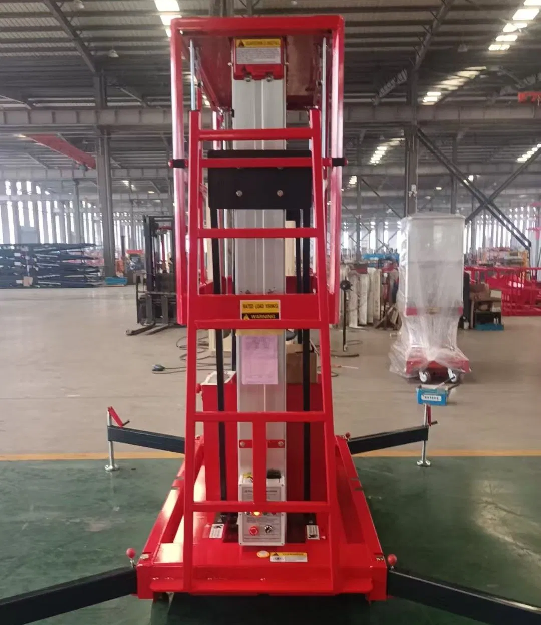 Kpluslift 200kg Double Masts Electric Powered Mobile Scissor Lift Work Platform