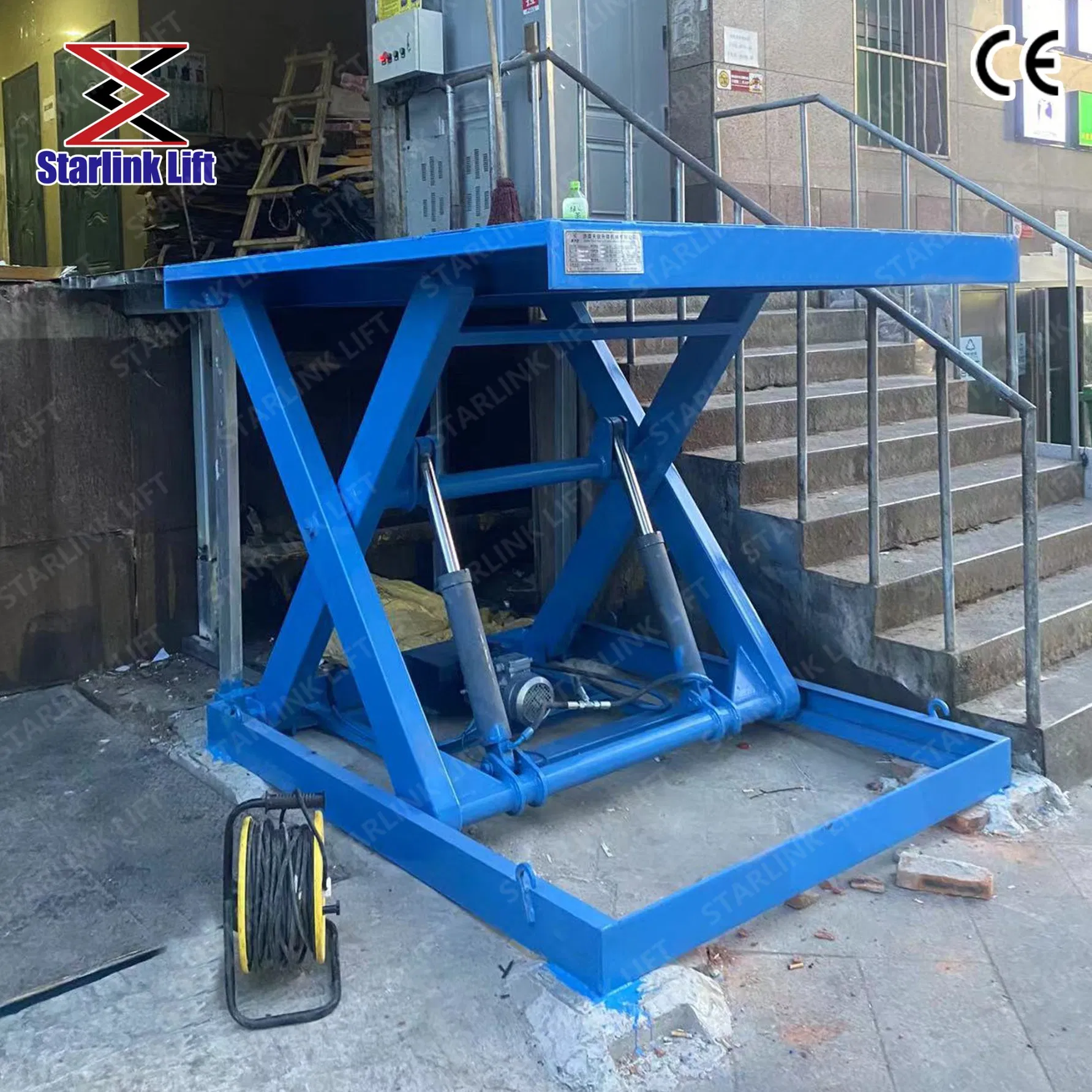 Customized Stationary Scissor Lift Table/Fixed Hydraulic Lift/Underground Installation Scissors Lifting Platform