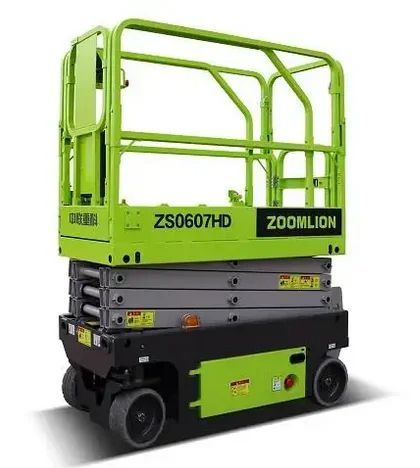 Factory Price Zs1012HD-Li Zoomlion 4-16m Self Propelled Electric Mobile Scissor Platform Lift Hydraulic Lifting