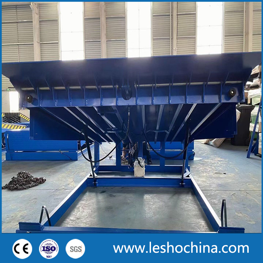 Buy Yard Ramp Dock Leveler 8 Tons Fixed Hydraulic Boarding Bridge with Customized Electric Fixed Dock Leveler