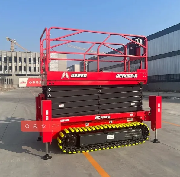 Crawler Scissor Lift Working