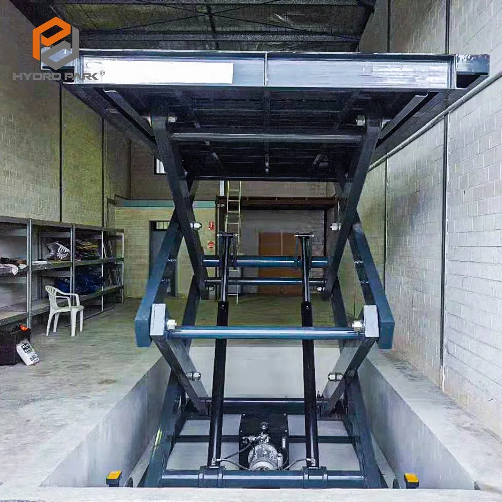 Vertical Double Deck Lifting Platform Car Parking Hydraulic Scissors Car Lift