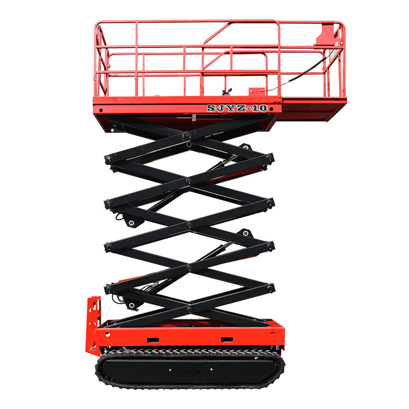 Pit-Mounted Hydraulic Stationary Scissor Lift Track Chassis Anti-Drift Heavy Duty Lifting Platform Industrial Equipment Maintenance Customizable