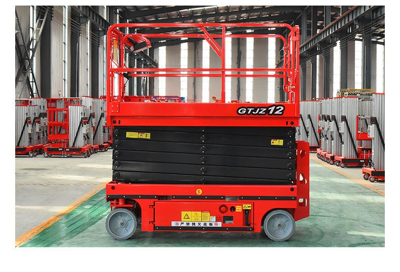Small Mini Self Propelled Electric Hydraulic Scissors Lift Platform Electric Lift Platform