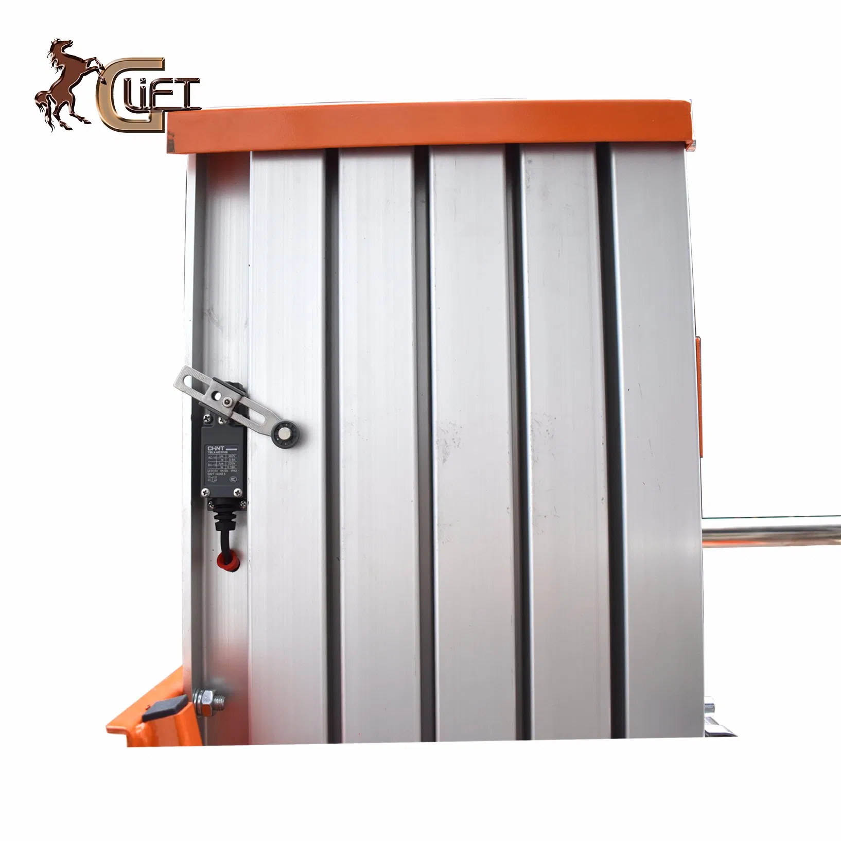 High Quality Lifting Equipment Aluminum Electric Boom Lift Aerial Platform with Single / Double Mast