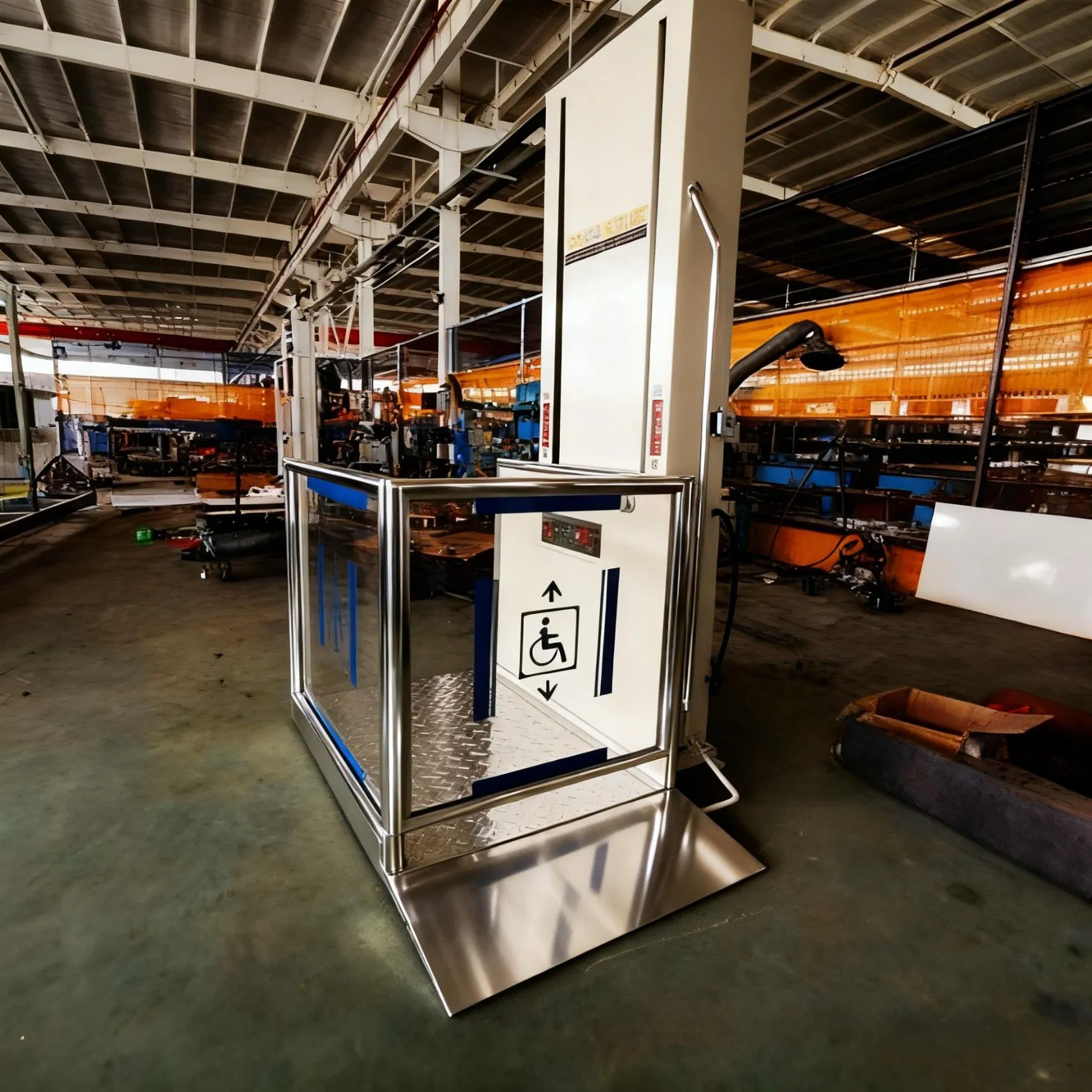 Reliable Aluminum Alloy Humanized Design Wheelchair Lift Platform