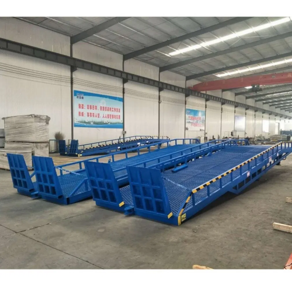 China Supply Warehouse Lifting Equipment Mobile Electric Dock Leveler Hydraulic Truck Loading Ramp