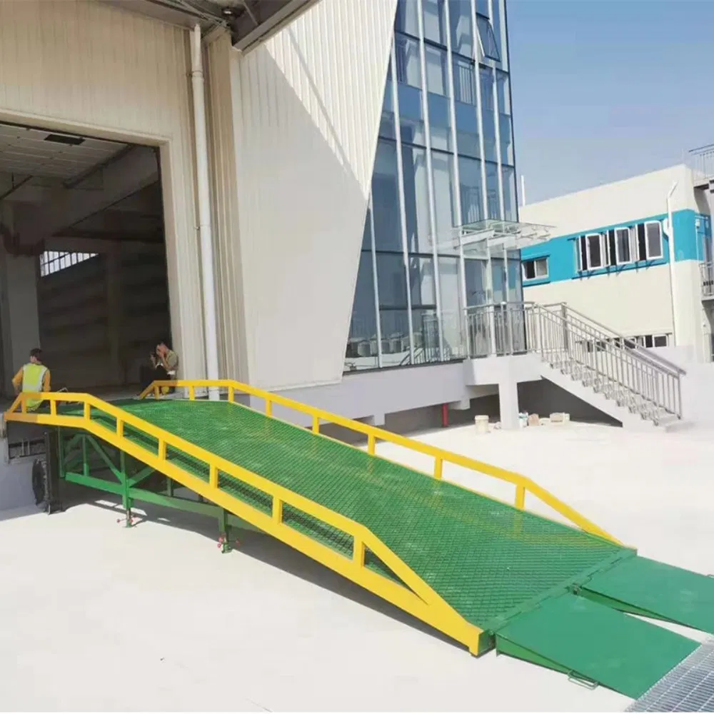 6t 8t 10t 12t Manual Electric Ramp Cargo Forklift Truck Mobile Boarding Bridge Hydraulic Dock Leveler