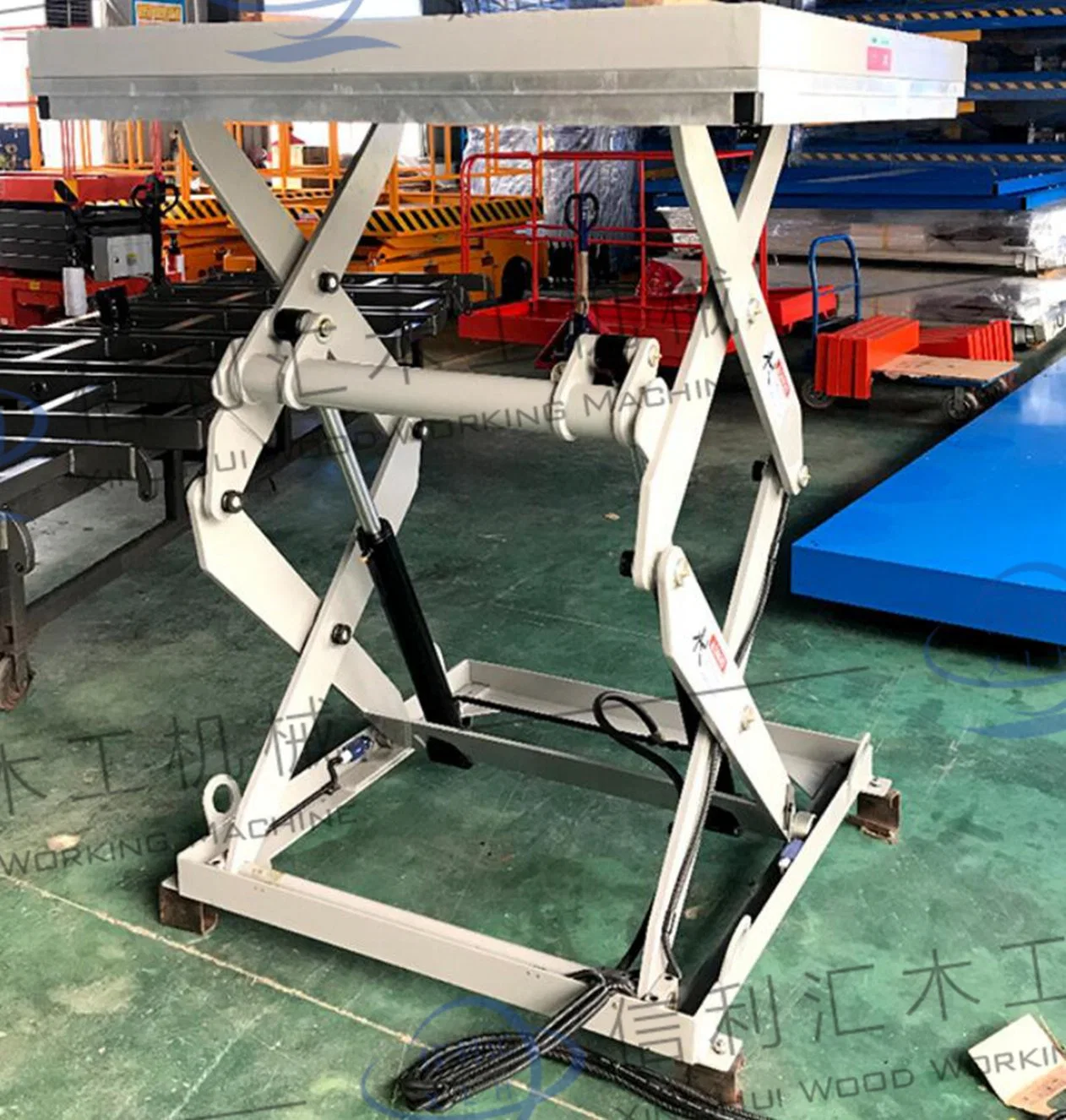 Lift Table Lifting Platform Fixed Hydraulic Lifting Platform Stationary Hydraulic Lifting Platform Sjyg Base for Transfer Mobile Cart, Metal Cart,
