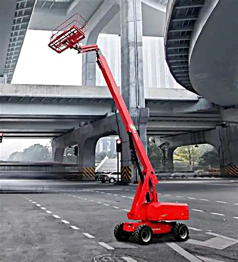 T32je Aerial Work Platform Maximum Platform/Working Height 32.2m/34.2m 450kg Rated Load Electrical Straight Arm Lifting Platform