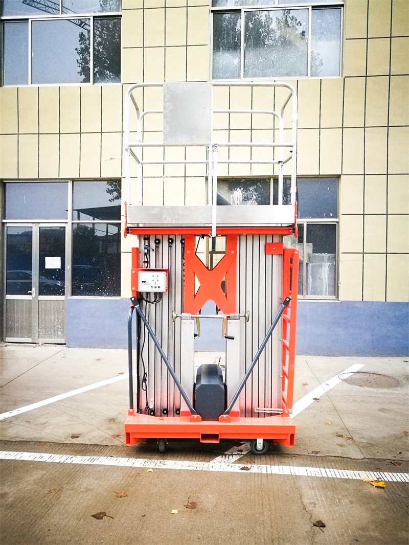 Double Aluminum Mast Lift Aerial Working Platform (MAX HEIGHT: 8M)