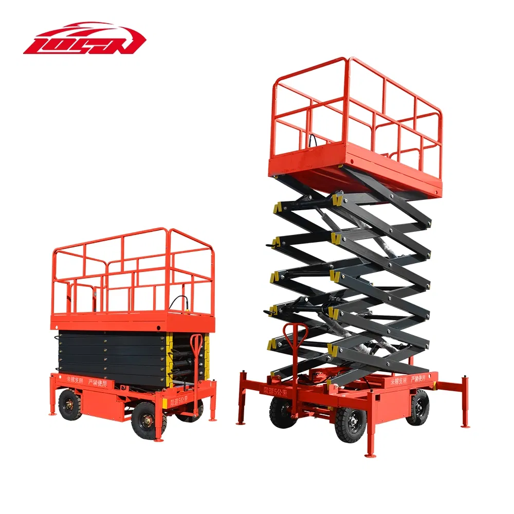 6-15m CE Certification 200kg Mobile Mini Small Electric Scissor Lift Platform