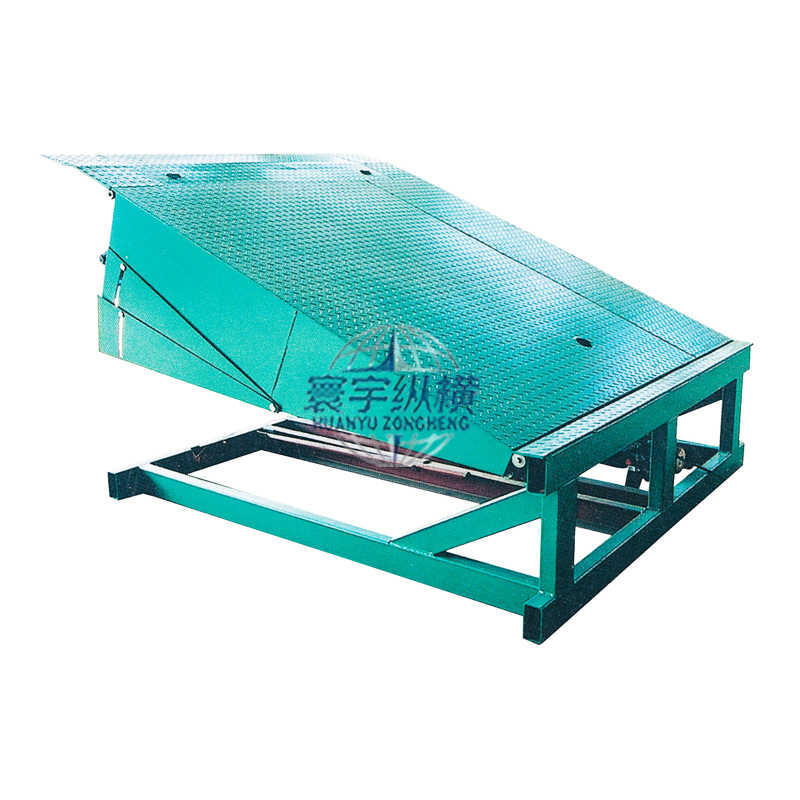 Container Loading Dock Ramp Mobile Dock Leveler Portable Loading Dock Platform with Remove Guardrail