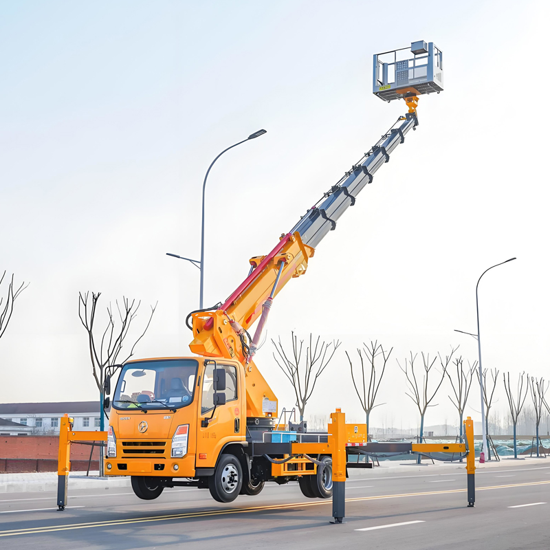 (Five/Sixth Section) Eighteen-Side Arms 28-35m Aerial Platform Boom Lift Truck Working Platform