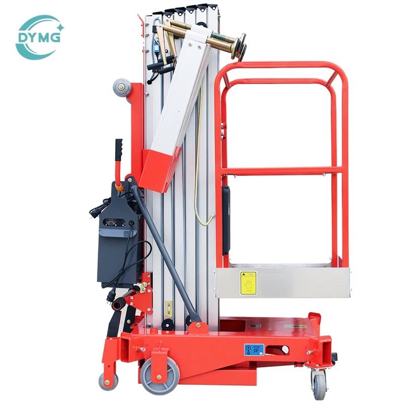 Heavy-Duty 8m Aluminum Mobile Work Platform for Manual Lifting