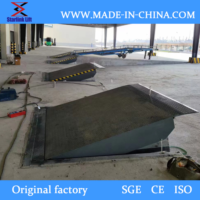 8t Portable Warehouse Logistics Loading Dock Leveler Fixed Yard Ramp