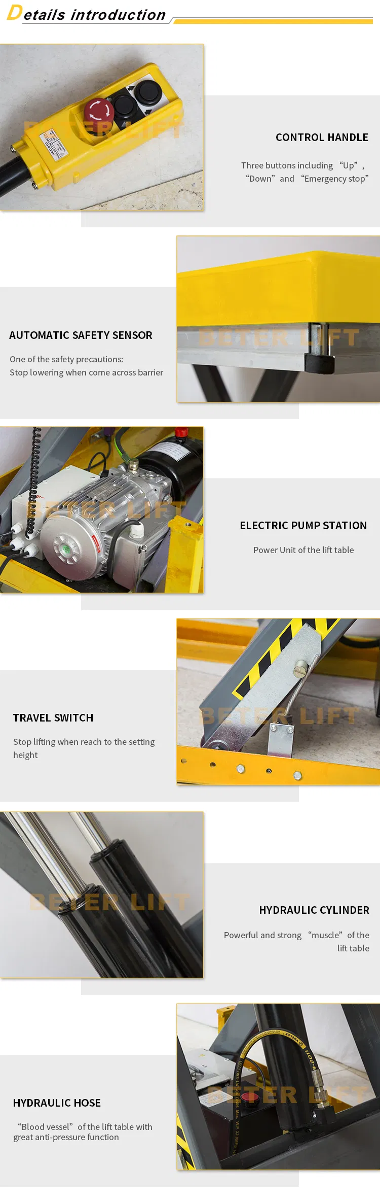 Scissor Lift Table Detail 2