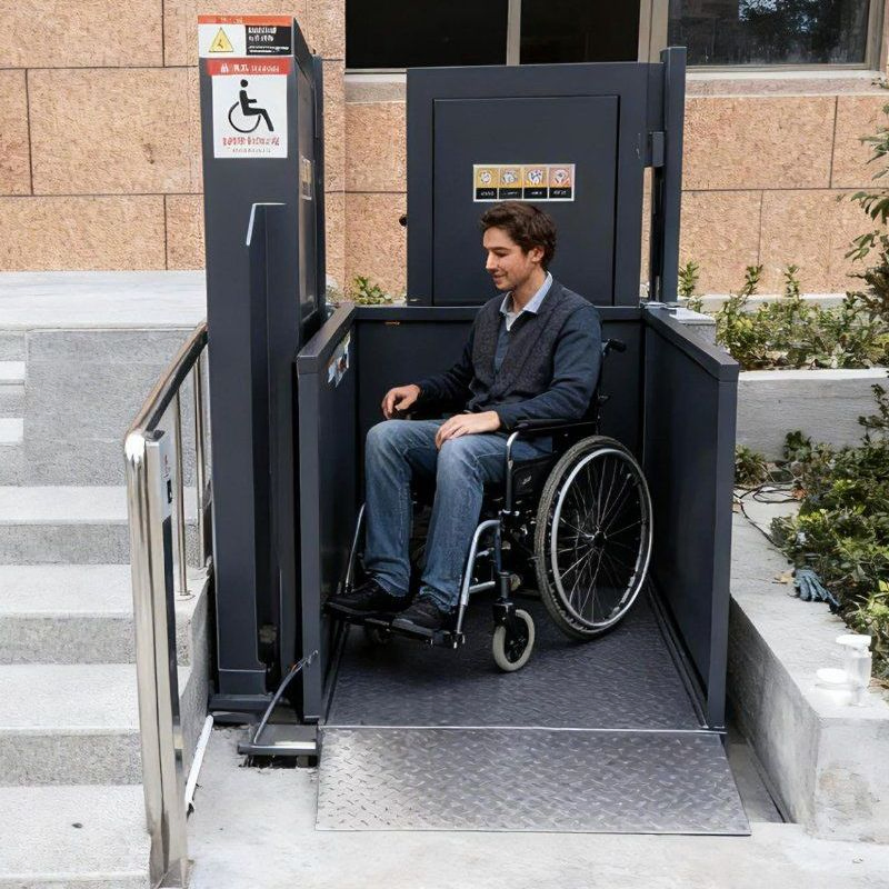 Reliable Aluminum Alloy Humanized Design Wheelchair Lift Platform