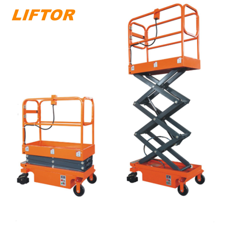 300kg 500kg 8m 10m 12m 14m 16m Self Propelled Lift Loading Small Mini Electric Lift Tables Scissor Lift Platform Stacker Hydraulic Scissor Lift Table