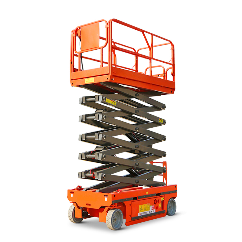 380kg 6m Scissor Lift Heavy Duty Hydraulically Driven Lifting Platform Scissor-Fork Structure