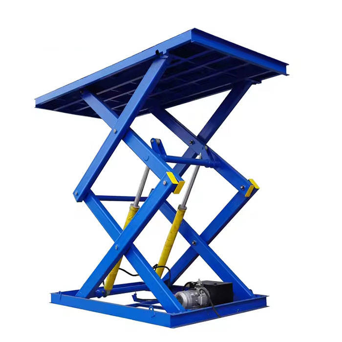 Hydraulic Lift Platform Scissor Lift Table Electric Stationary Workshop Cargo Goods Lift Freight Elevator