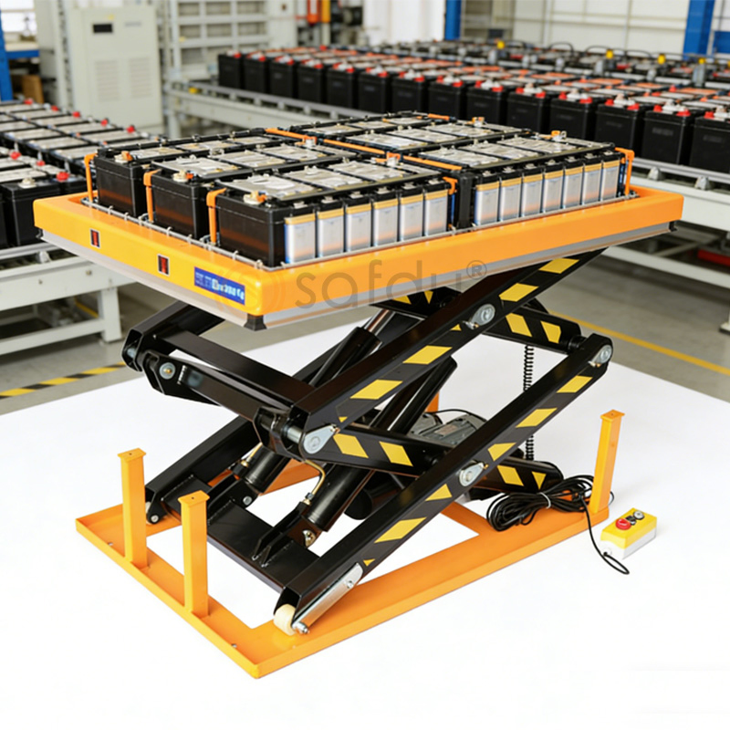 Heavy-Duty Hydraulic Double Scissor Lifting Platform for 4000kg Capacity