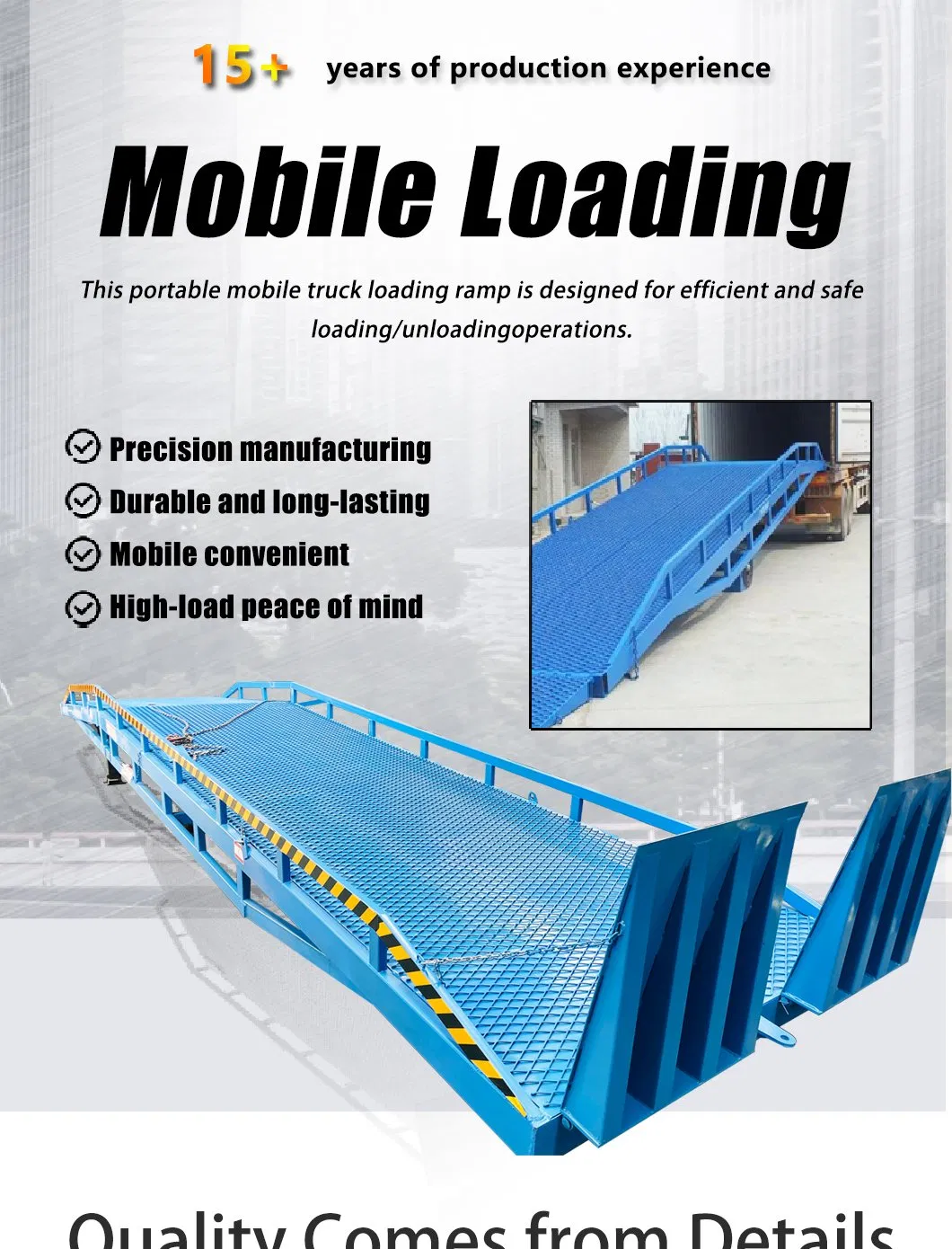 Mobile Loading Unloading Ramp for Container