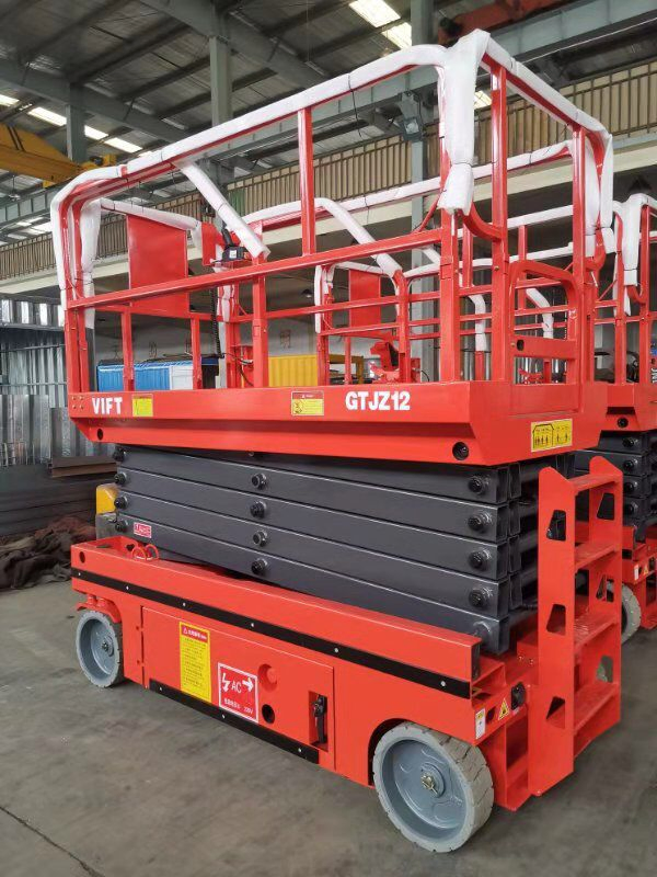 Vift Cheap Price New Hydraulic Self-Propelled Scissor Lift 240kg 300kg Extended Platform Electric Aerial Lifting