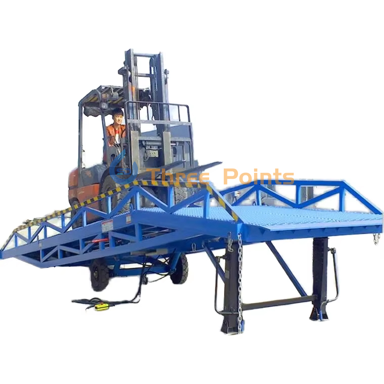 Three-Point Ramp Unloading Container Load Ramp Electric Forklift Ramp Loading Dock Ramp