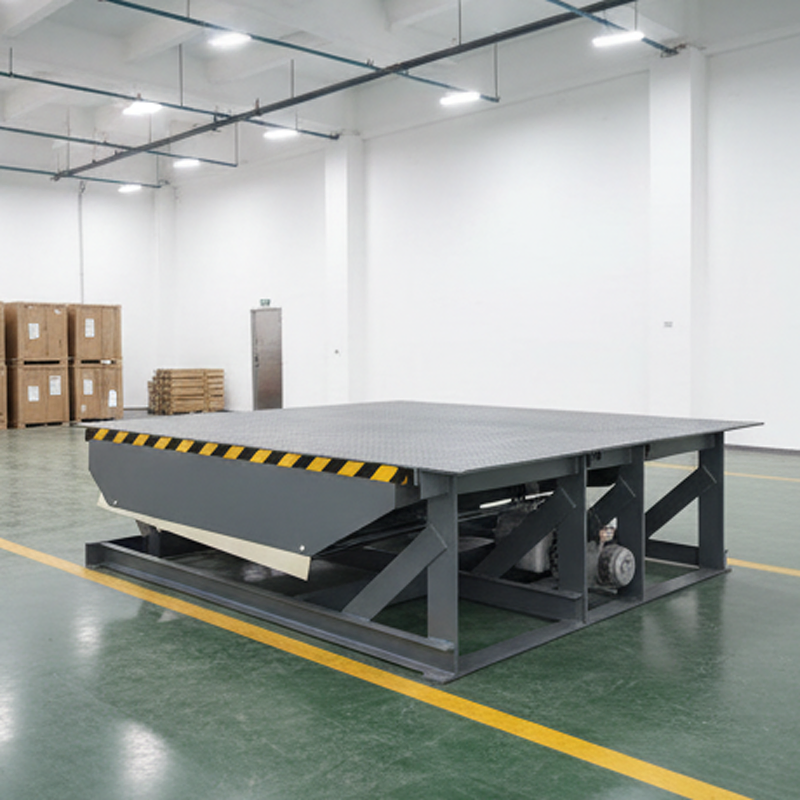 High Quality 6-10t Lip Shape Yard Ramp Stationary Forklift Hydraulic Dock Leveler Hydraulic Platform for Truck Unloading