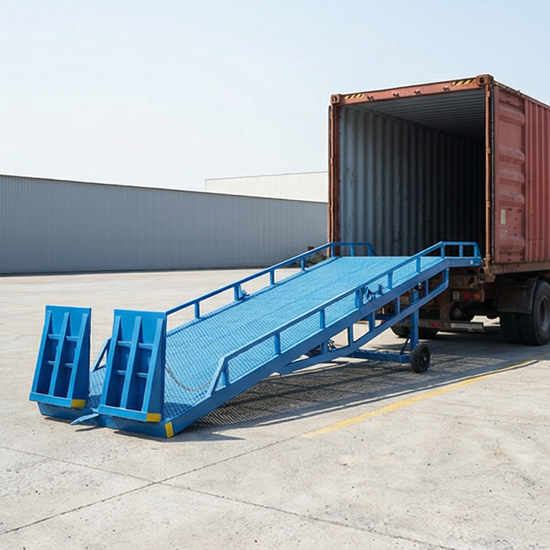 Wholesale Loading Ramp Uni-Silent 10 Ton Hydraulic Container Loading Platform Dock Leveler Mobile Dock Ramp for Goods Transportation