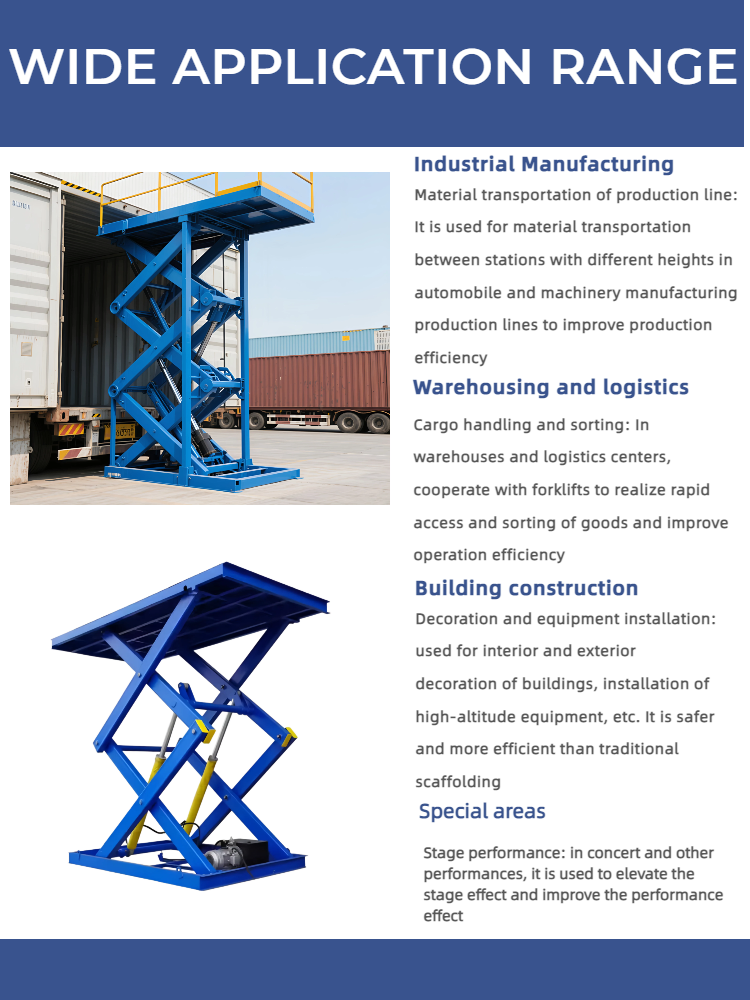 Electric Scissor Lift Table Stationary Fixed Hydraulic