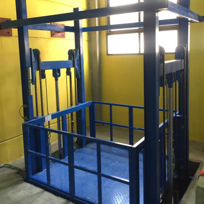 Industrial Freight Elevator Guide Rail Cargo Lift Hydraulic Loading Platform