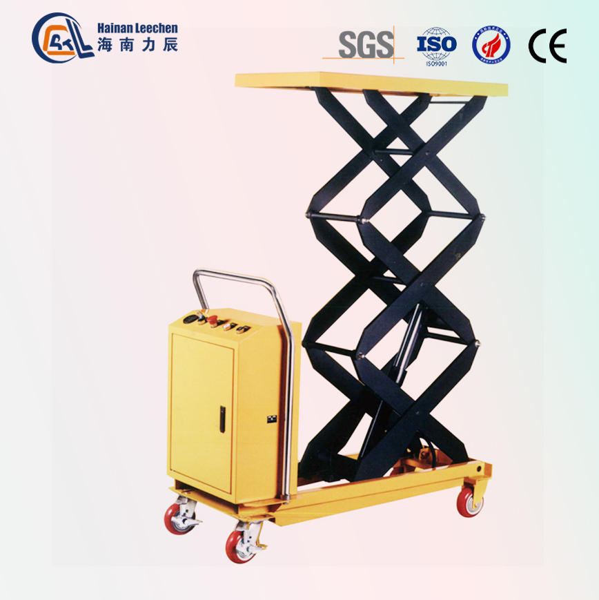 2026 150-1000kg Mobile Semi-Electric Double Scissor Lifting Platform