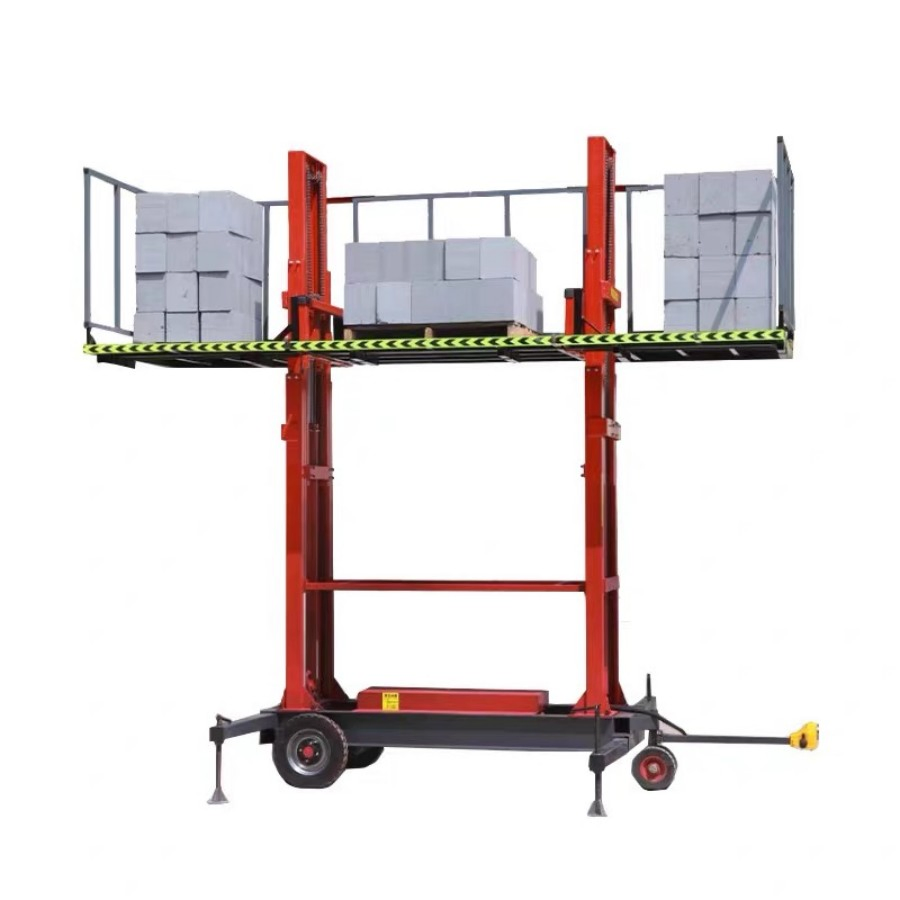 Construction Site Electric Work Freight Mobile, Scissor Lift Equipment Aerial Lifting Platform