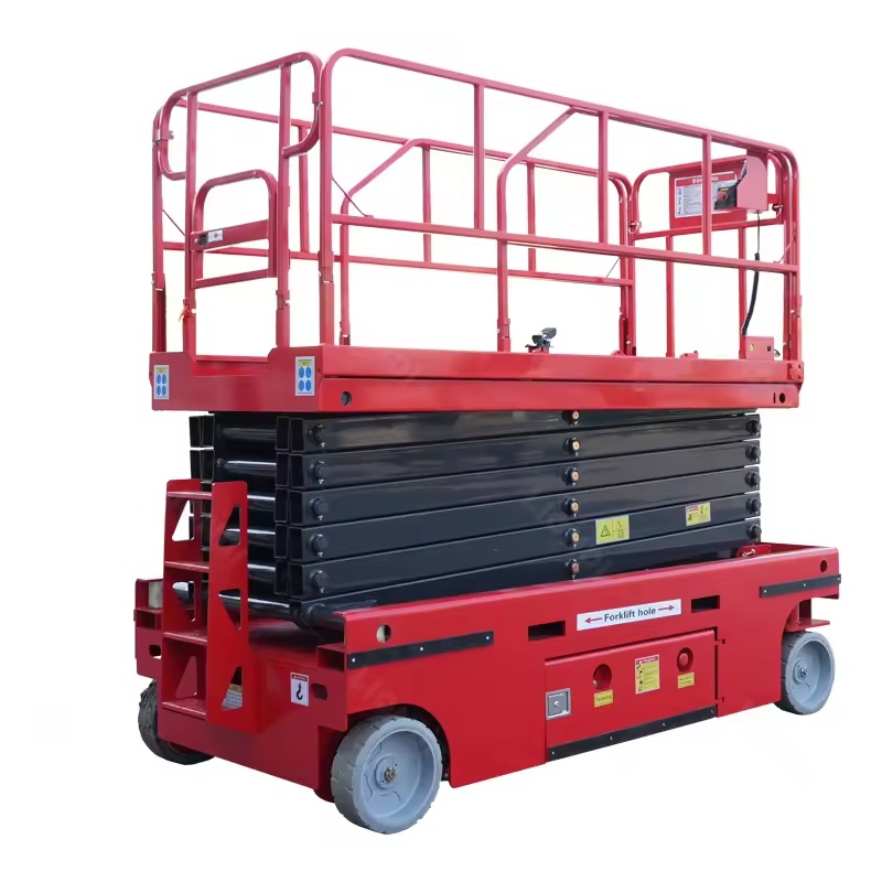 Mini 3m 4m 5m Scissor Lift Platform 300kg Self-Propelled Elevated Work Platform Battery Drive Small Lifter