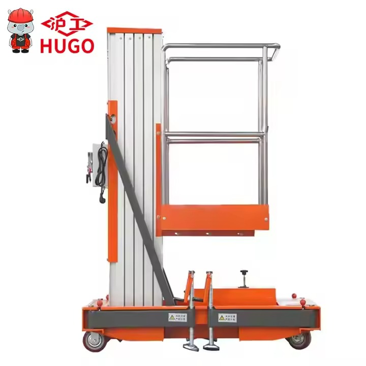 Double Column Electric Aerial Work Hot Sale Mobile Aluminium Alloy Lifting Platform