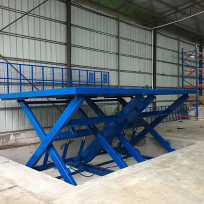 1t Stationary Hydraulic Electric Scissor Lift Tables Lifting Platform