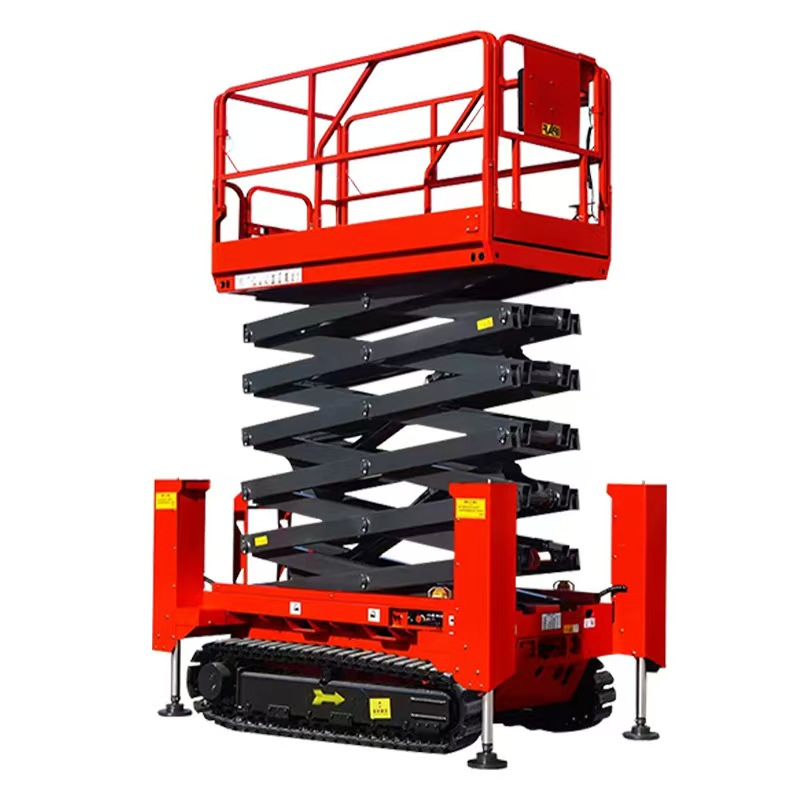 Small Self-Propelled Hydraulic Lift Platform Mini Home Mobile Scissor Crawler Platform