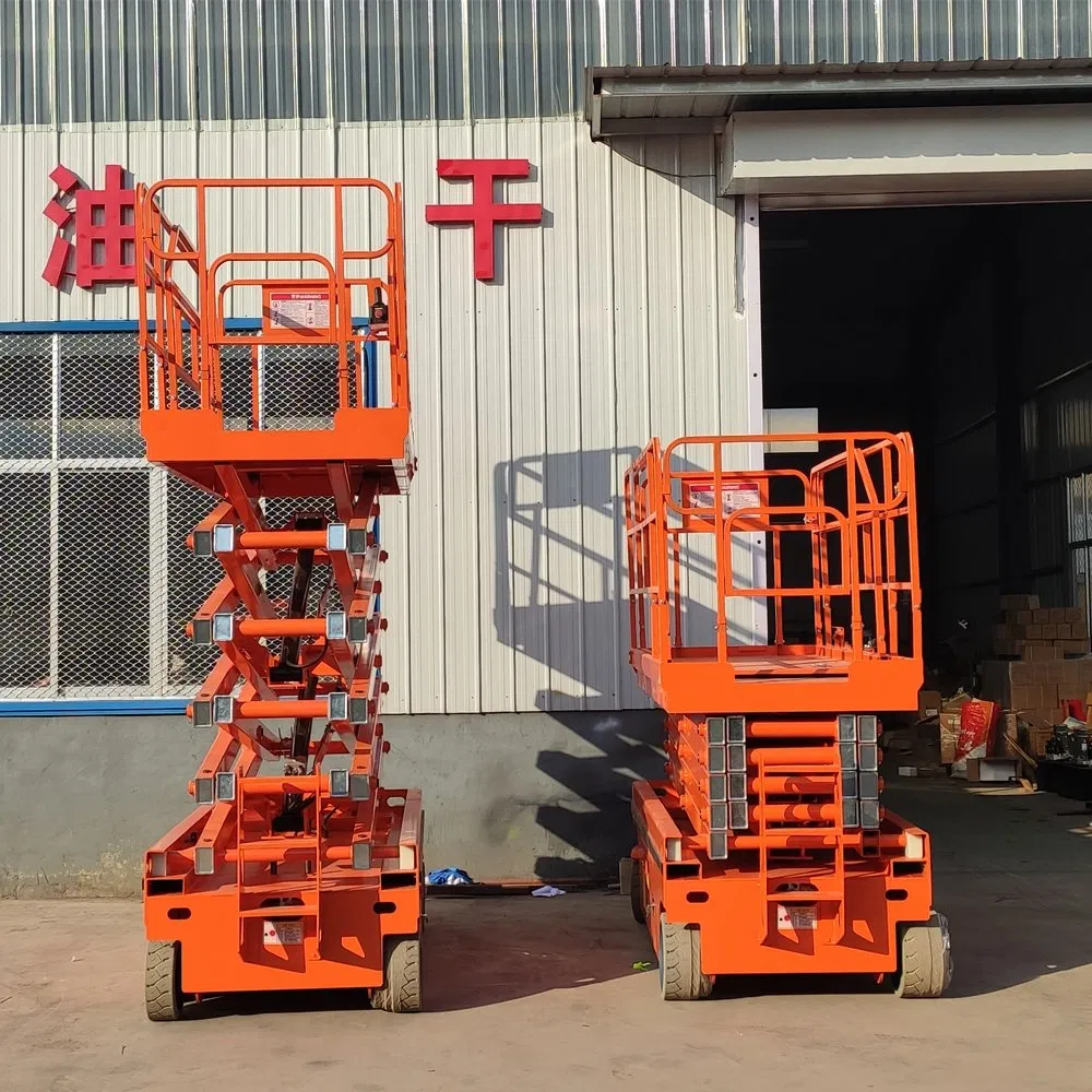 6-18 M Mobile Electric Work Lifting Telescopic Boom Platform Freight Elevator Scissor Lift Table Towable Self Propelled Man Lift Electric Scissor Manlift