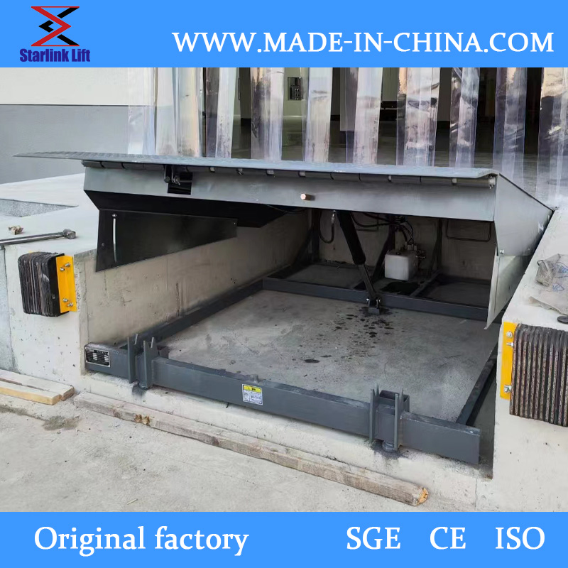 8t Portable Warehouse Logistics Loading Dock Leveler Fixed Yard Ramp