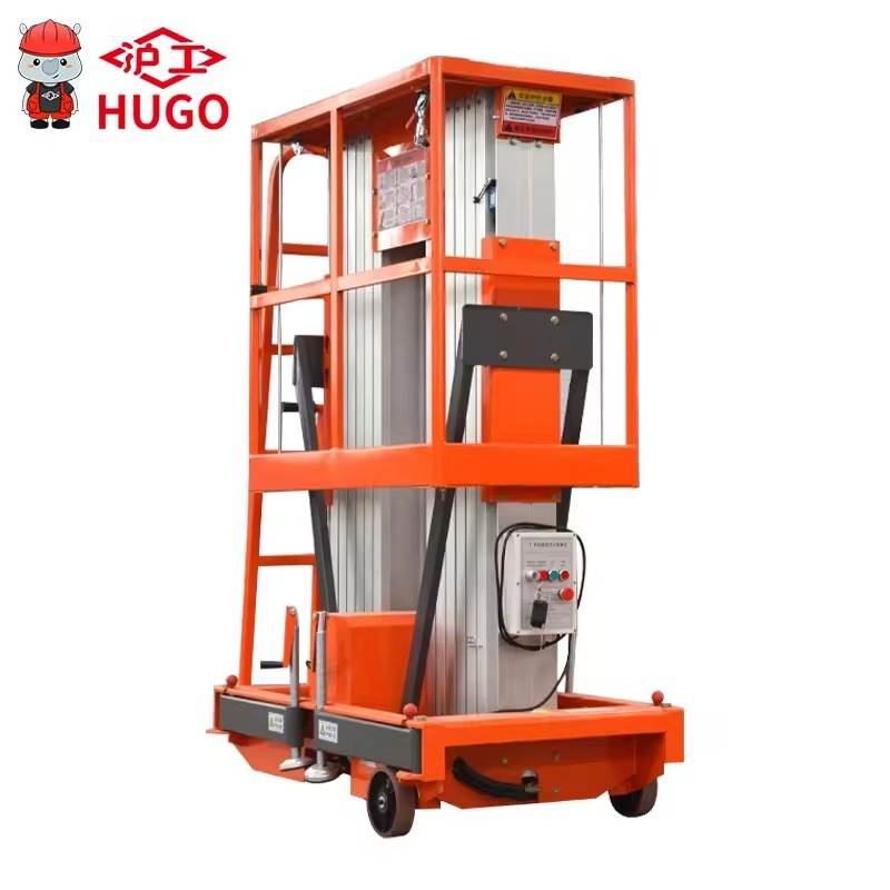 Double Column Electric Aerial Work Hot Sale Mobile Aluminium Alloy Lifting Platform