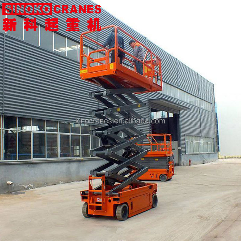 China Lifting Equipment Fully Electric Self Propelled Hydraulic Aerial Work Platform Scissor Lift Table Platform