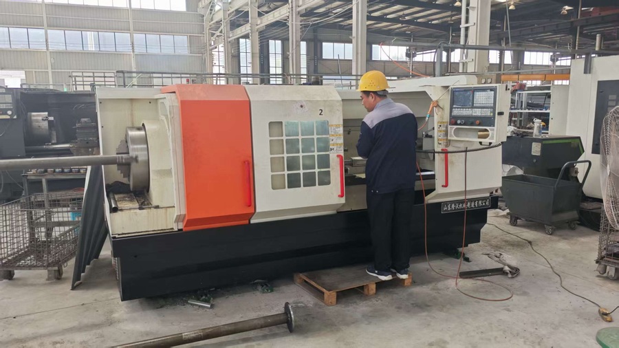 CNC machining center for precision parts manufacturing