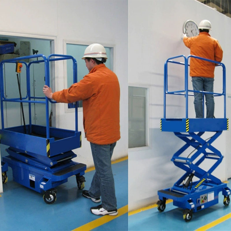 300kg Semi Electric Mobile Mini Scissor Lift Platform for Sale