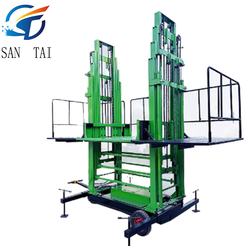 Mobile Electric Hydraulic Construction Site Construction Lifting Wall Plastering Masonry Lifting Platform Brick Machine