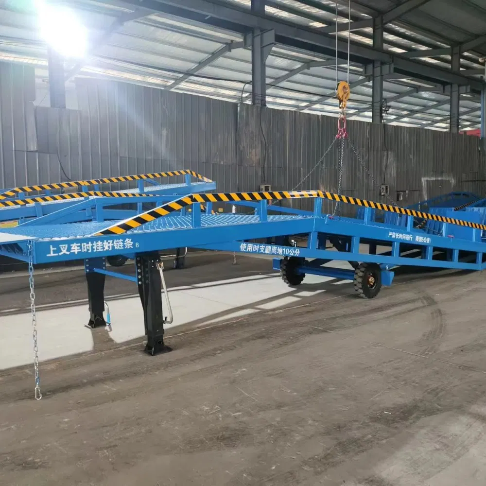 10 Ton Loading and Unloading Platform Mobile Hydraulic Boarding Bridge Logistics Warehouse Workshop Boarding Bridge