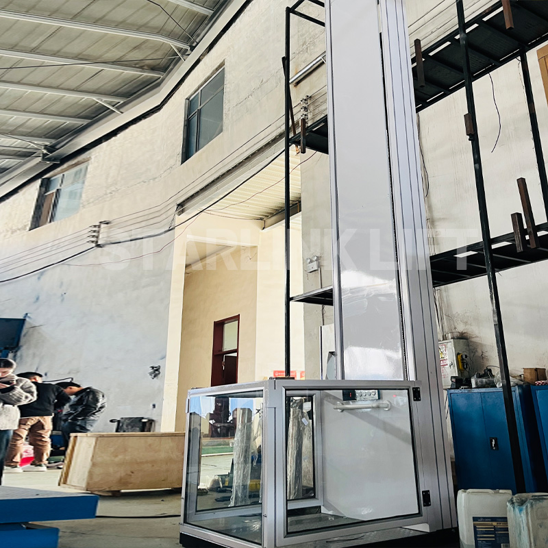 on Sale Residential Vertical Platform Lift Hydraulic Accessible Home Lift Vertical Wheelchair Lift